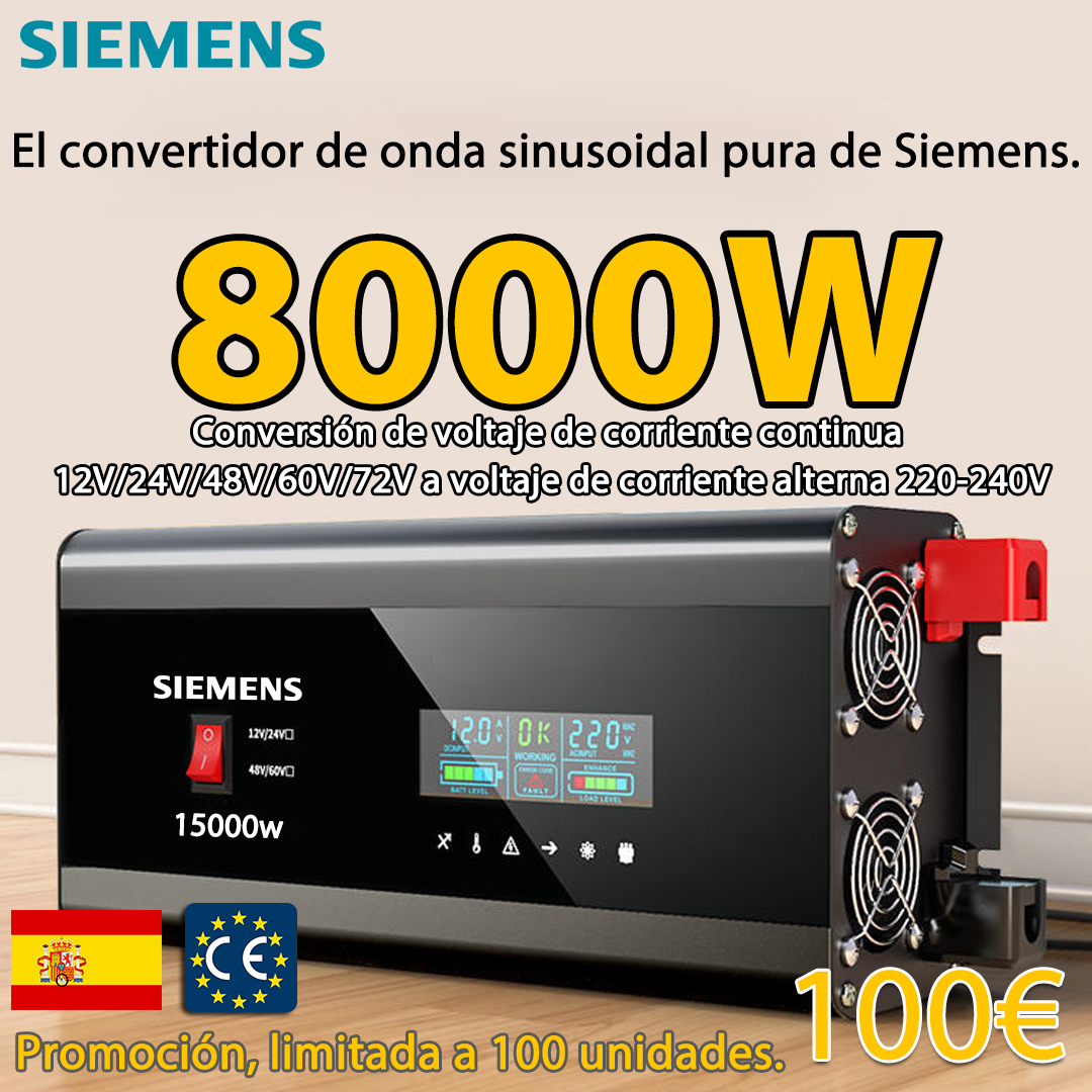 Convertidor de energía de onda sinusoidal pura de 8000W.