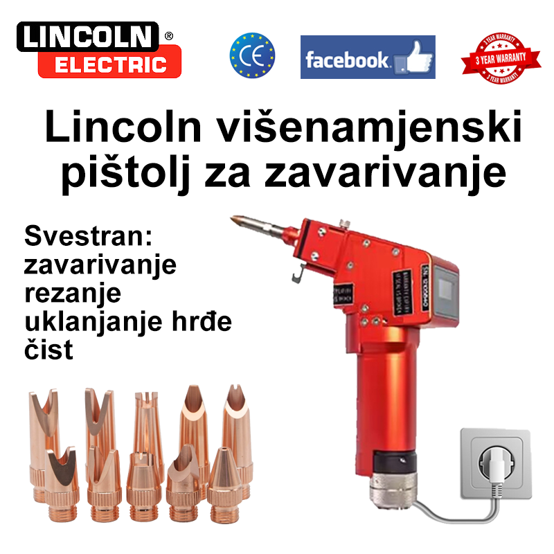 [Lincoln Welding Torch Fast Edition] Višenamjenski laserski pištolj za zavarivanje od 6000 W (zavarivanje zlata/srebra/bakra/željeza/aluminija/nehrđajućeg čelika), zavarivanje + rezanje (brzina 10m/min, debljina 0-10mm)
